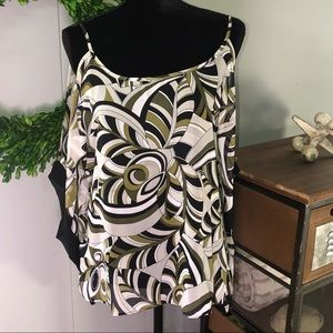 Jennifer Lopez Cold Shoulder Blouse